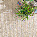 Braided woven Wool white area rugs